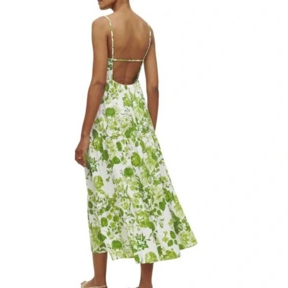Reformation Dresses Reformation Rialto East Floral Open Back Tiered